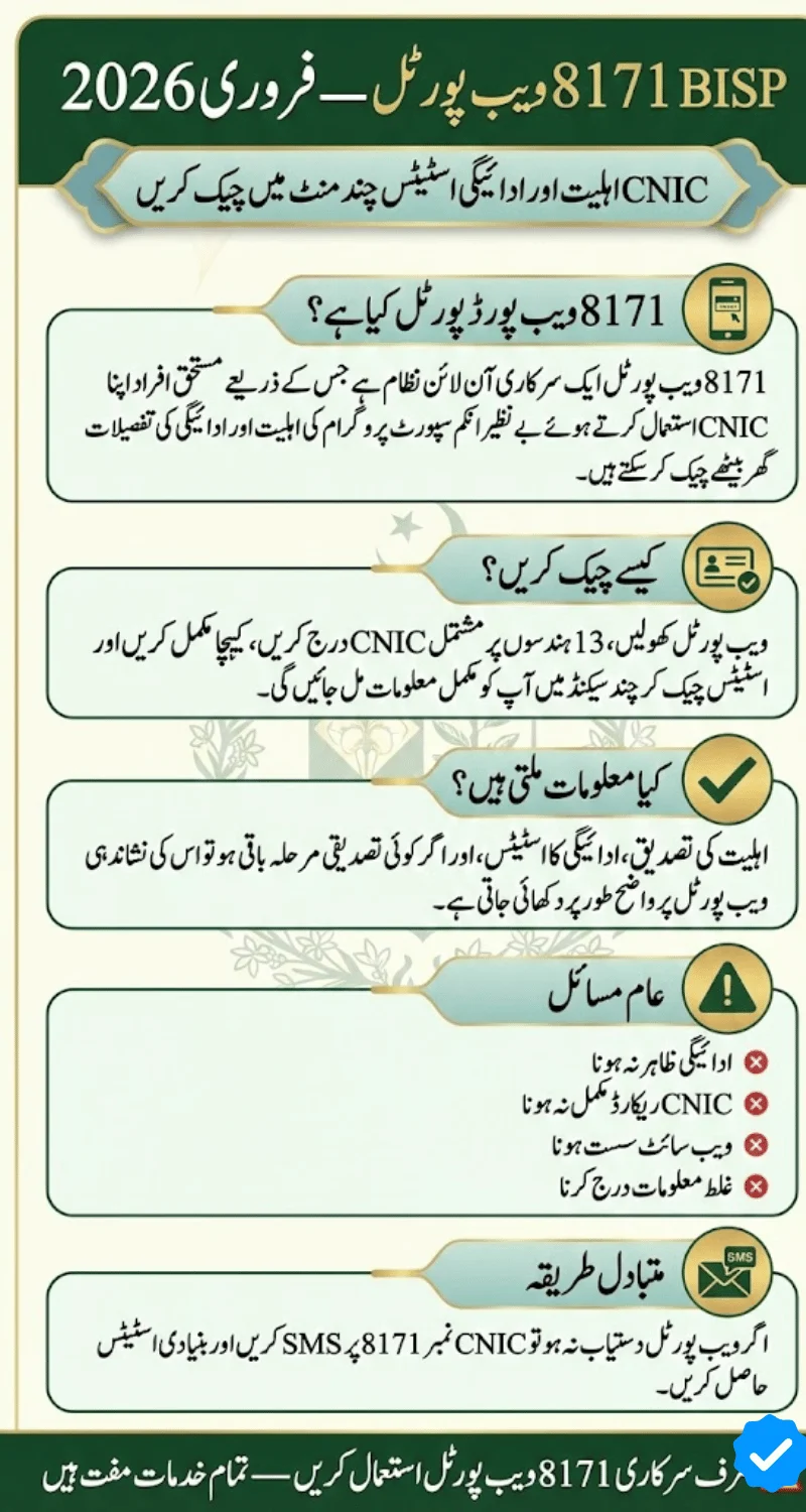 BISP 8171 Web Portal February 2026